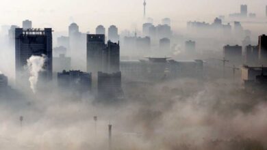 China Polluted Chinese City Smog